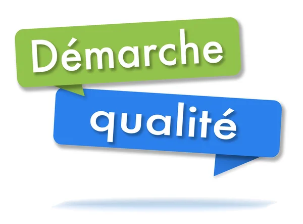 Podejście Jakości Dwóch Kolorowych Zielonych Niebieskich Baniek Mowy Języka Francuskiego — Zdjęcie stockowe