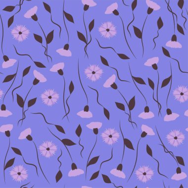 Çiçekli, dikişsiz çiçek deseni. Leylak ve pembe renkler. Kumaş, kartpostal, düğün baskısı tasarlamak için mükemmel..