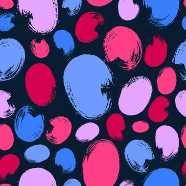 Mavi arka planda parlak boya izleri var. Süper modaya uygun, kusursuz, vektör modeli. Floresan soyutlaması.