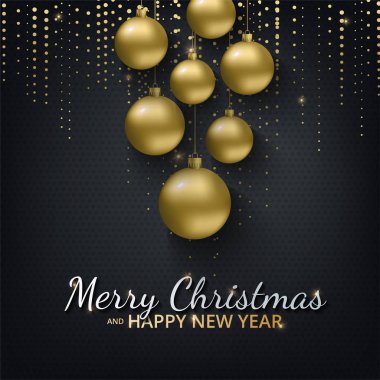Tebrik kartı, mutlu yeni yıl 2018 ve Noel ile davet