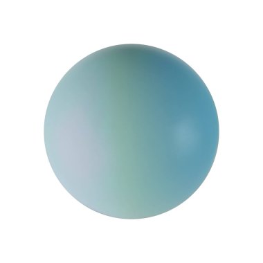 Beyaz arka planda izole edilmiş mavi top küresi. Tasarım için dekorasyon öğesi. Vektör