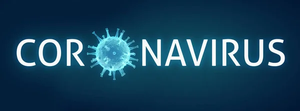 Novel Coronavirus 2019-nCoV, Virus Covid 19-NCP. Ρεαλιστική τρισδιάστατη απεικόνιση — Φωτογραφία Αρχείου