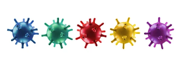 Vírussejteket beállítani. Coronavirus koncepció háttér. 2019-nCoV, Virus Covid 19-NCP. Vektorillusztráció — Stock Vector