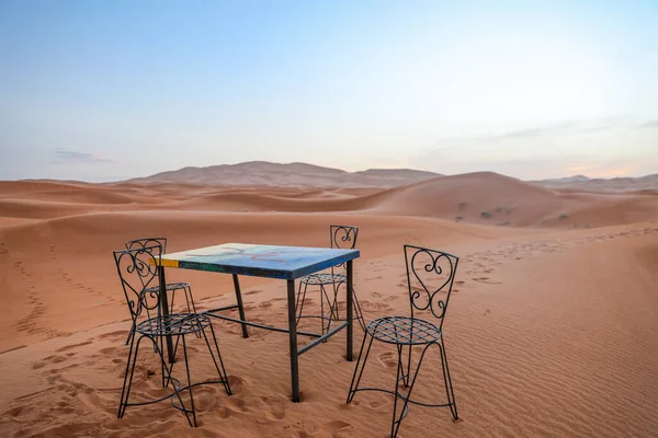 Sahara Grand Désert Aride Monde Étoiles Maroc Avec Mélange Sable — Photo