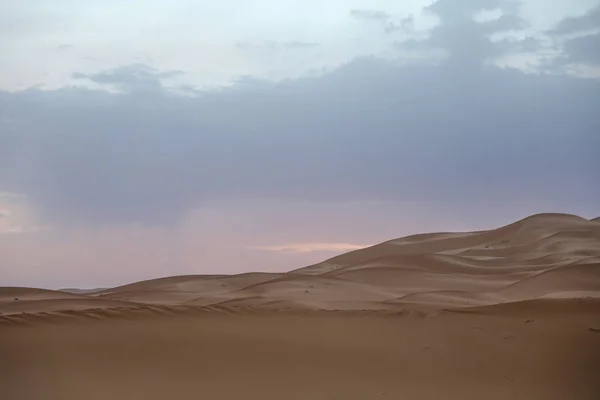 Sahara Grootste Dorre Woestijn Ter Wereld Sterren Marokko Met Een — Stockfoto