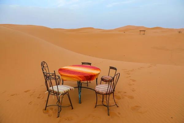 Sahara Grand Désert Aride Monde Étoiles Maroc Avec Mélange Sable — Photo