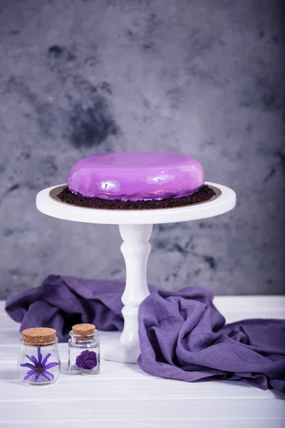 mousse cakes purple