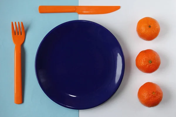 Orange Blue Modern Composition — Stock Photo, Image