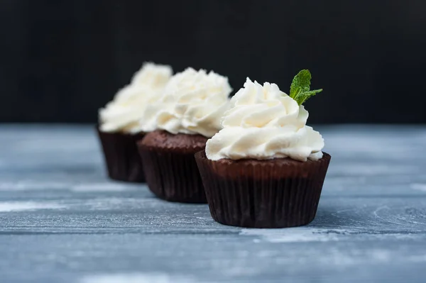 Şeker krem ile cupcakes