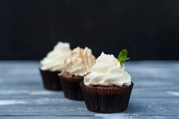 Şeker krem ile cupcakes