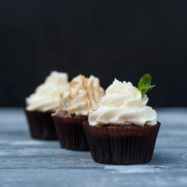 Şeker krem ile cupcakes