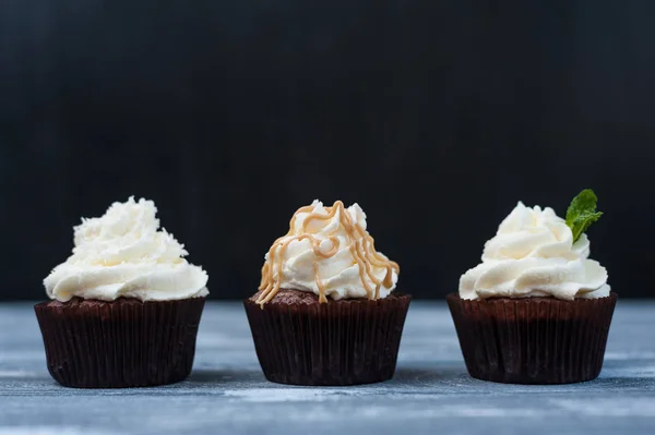 Şeker krem ile cupcakes