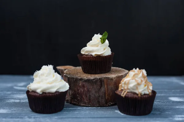 Şeker krem ile cupcakes