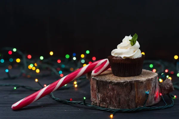 Şeker krem ile cupcakes