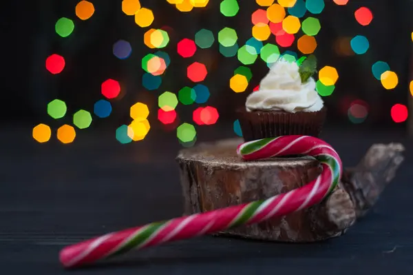 Şeker krem ile cupcakes