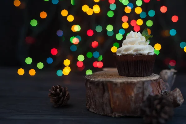 Şeker krem ile cupcakes