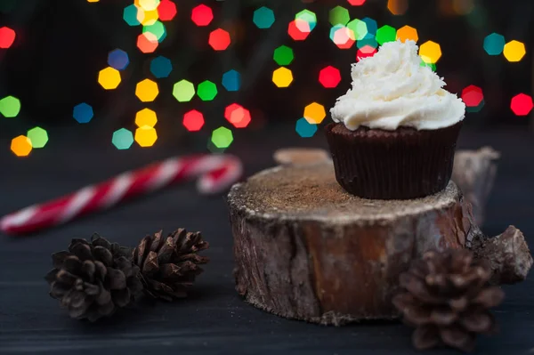 Şeker krem ile cupcakes