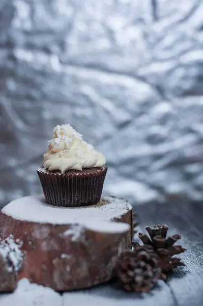 Şeker krem ile cupcakes