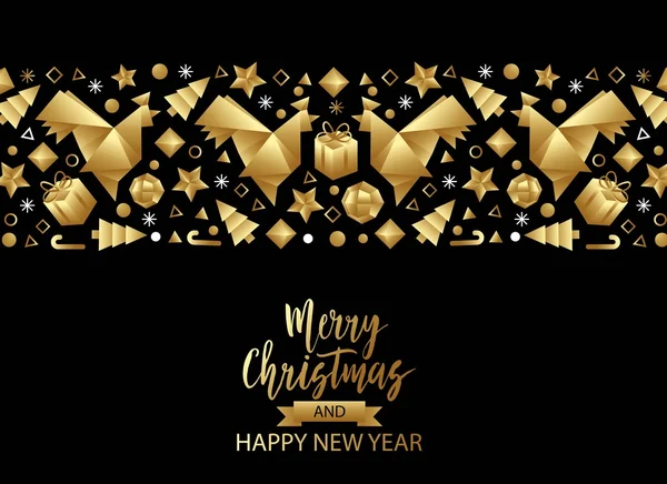 Merry christmas and Happy New Year luxury background. — Stock Vector
