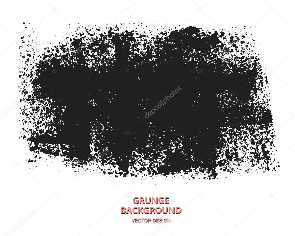 Grunge paint texture. Noise dirty rectangle stamp.