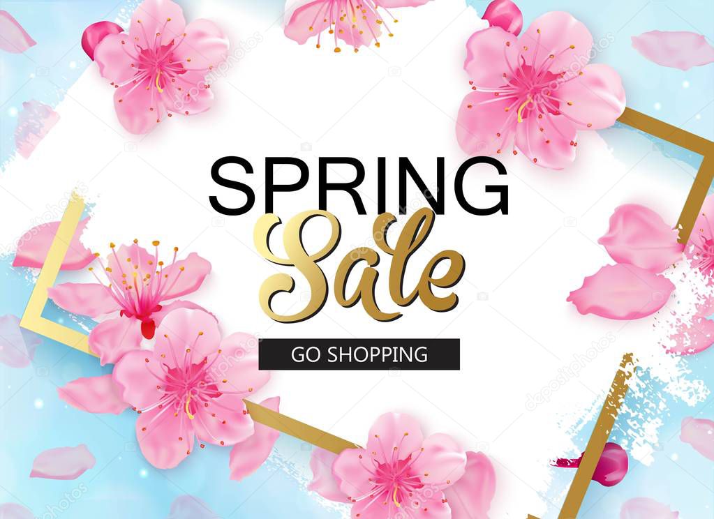 Spring sale banner