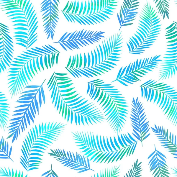 Безшовний тропічний візерунок з пальмовим листям — стоковий вектор