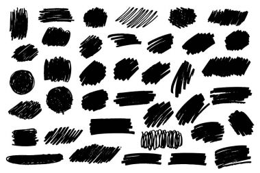 Marker, boya, mürekkep fırça darbesi, metin mark, çerçeve.