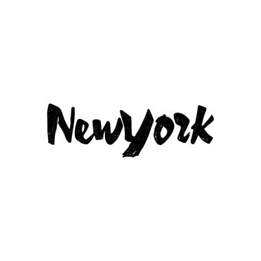 New York - elle çizilmiş, hat ve tasarımlar logoları veya diğer ürünler kullanmak üzere yazı