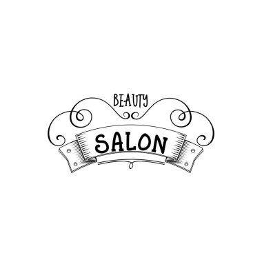 Küçük işletmeler - güzellik salonları için rozet. Etiket, damga, logo - tasarım için yapılan el. Çiçek öğeleri, hat ve yazı kullanımı ile