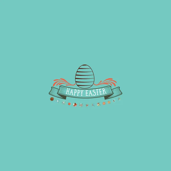 Insignias tipográficas - Feliz Pascua. Sobre la base de fuentes de script, hecho a mano. Se puede utilizar para diseñar sus productos impresos — Vector de stock