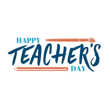 yazı ve Hat sanatı modern - mutlu öğretmenler günü size. Etiket, damga, logo - el yapımı