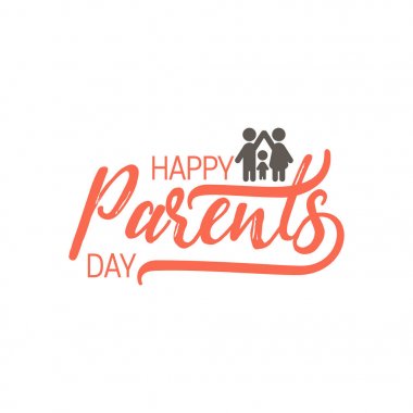 Gün rozet tasarım anne. Etiket, damga, logo - el yapımı. Tipografi elemanları, hat ve yazı kullanımı ile