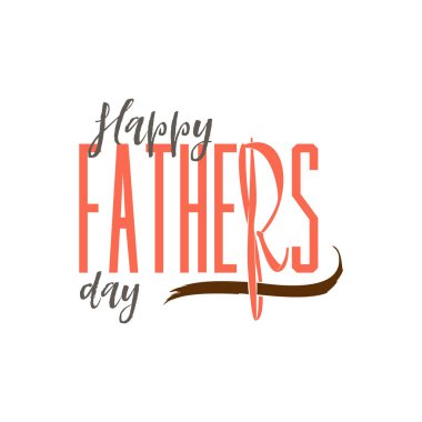 Babalar günü kartı tasarım. Etiket, damga, logo - el yapımı. Tipografi elemanları, hat ve yazı kullanımı ile