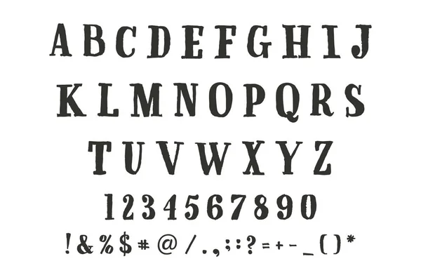 Векторний алфавіт. Каліграфічний шрифт серії. Унікальні нетипові символи. Ручне листування для дизайну логотипи, значки, листівки, плакати, принти. Сучасний почерк пензлем Типографія . — стоковий вектор