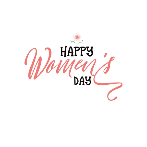 Happy womens day. Minimalist design - badge, sticker, for gifts for the spring holiday, for postcards, corporate styles, for sales — Stock Vector