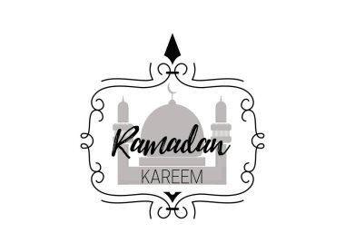 Ramazan Kareem Mübarek banner kartpostal ve diğer kullanımlar için.