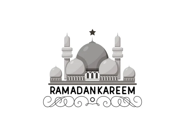 Bandiera mubarak Ramadan Kareem per cartoline e altri usi . — Vettoriale Stock