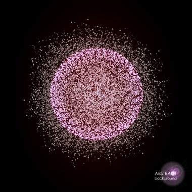 Cloud-of-Dust-and-Light-on-Black-background