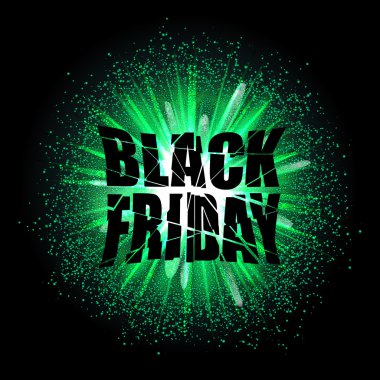 Black-Friday-Destroyed-text-Explosion-of-light-and-dust-green-fire