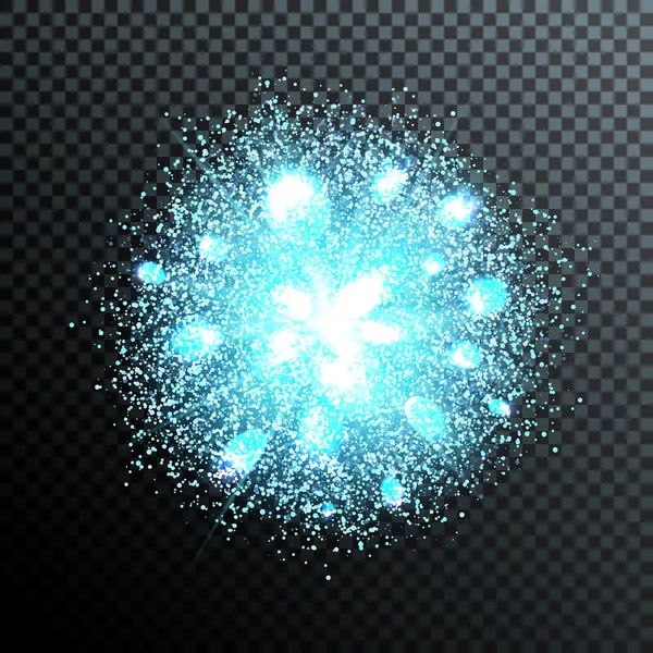 Озил-взрыв-звезда-пыль-свет-изоляция — стоковый вектор