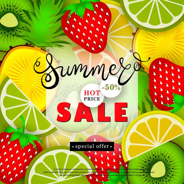 Sale-Summer-Fruit-Advertisemen-Discounts-01 — Διανυσματικό Αρχείο