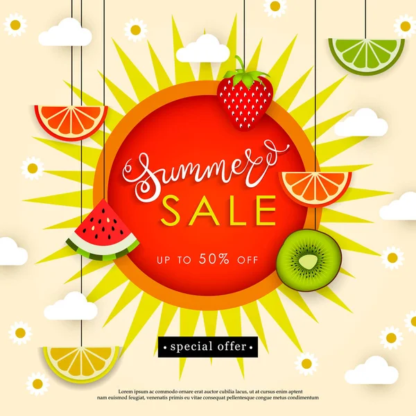 Sale-Summer-Fruit-Advertisemen-Discounts-05 — Διανυσματικό Αρχείο