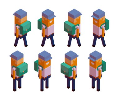 insanlar, okul, okul çocuğu, çocuk, isometry