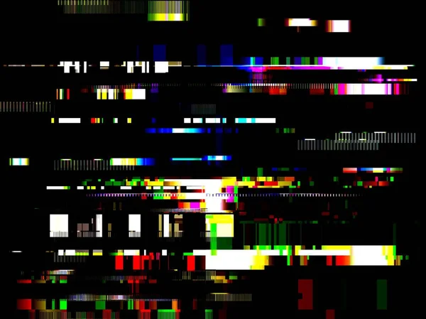 Glitch błąd sygnału Tv awarii komputera Abstrakcja niewyraźne tło z nieprawidłowego działania technologia wektor — Wektor stockowy