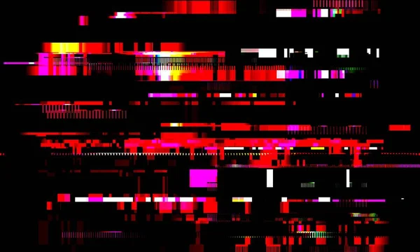 Glitch błąd sygnału Tv awarii komputera Abstrakcja niewyraźne tło z nieprawidłowego działania technologia wektor — Wektor stockowy