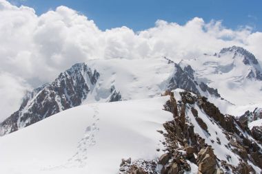 Harika dağ ladscape