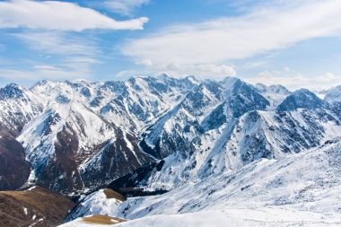 Harika bir dağ manzarası