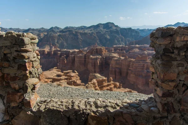 Charyn Grand Canyon no Cazaquistão — Fotografia de Stock