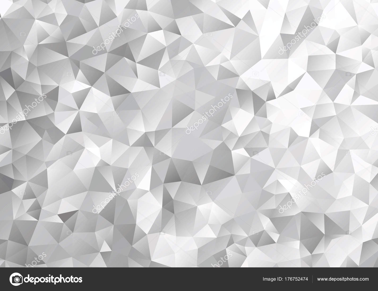 Black White Geometric Pattern Triangle Polygon Design Vector Background ...