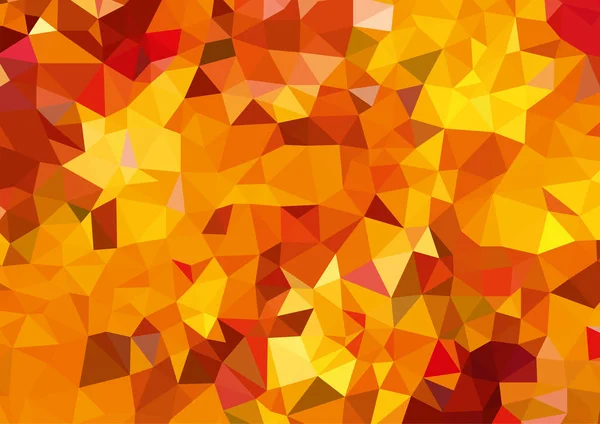 Vektor Abstrakter Orangefarbener Geometrischer Hintergrund Vektor Aus Polygonen Dreieck Vektorillustration — Stockvektor